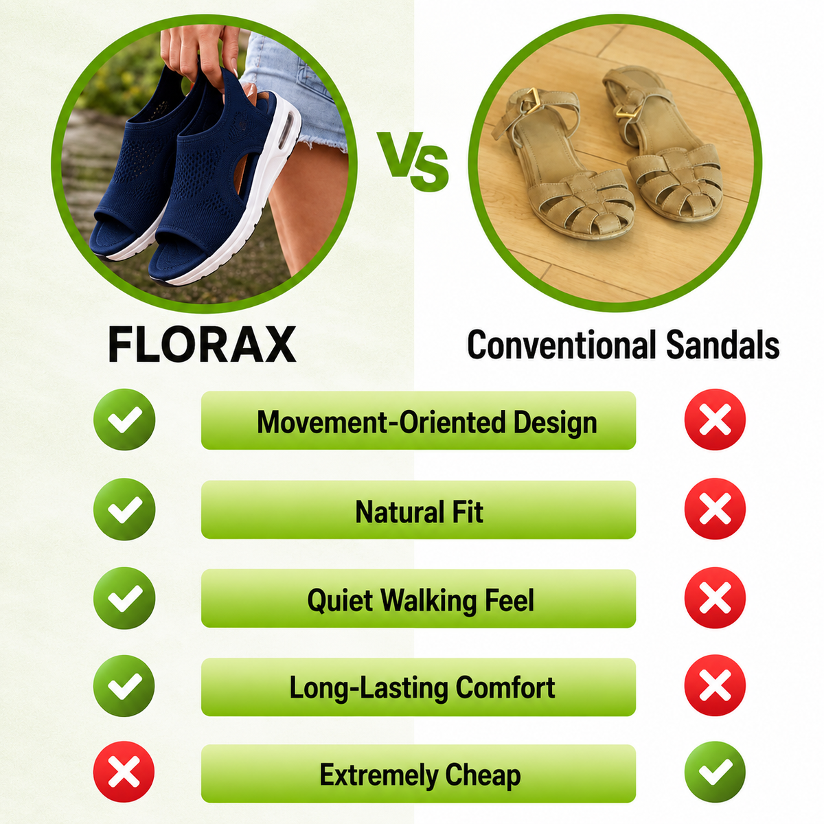 Florax™ - Pain-relieving comfort sandals | Non-slip & lightweight