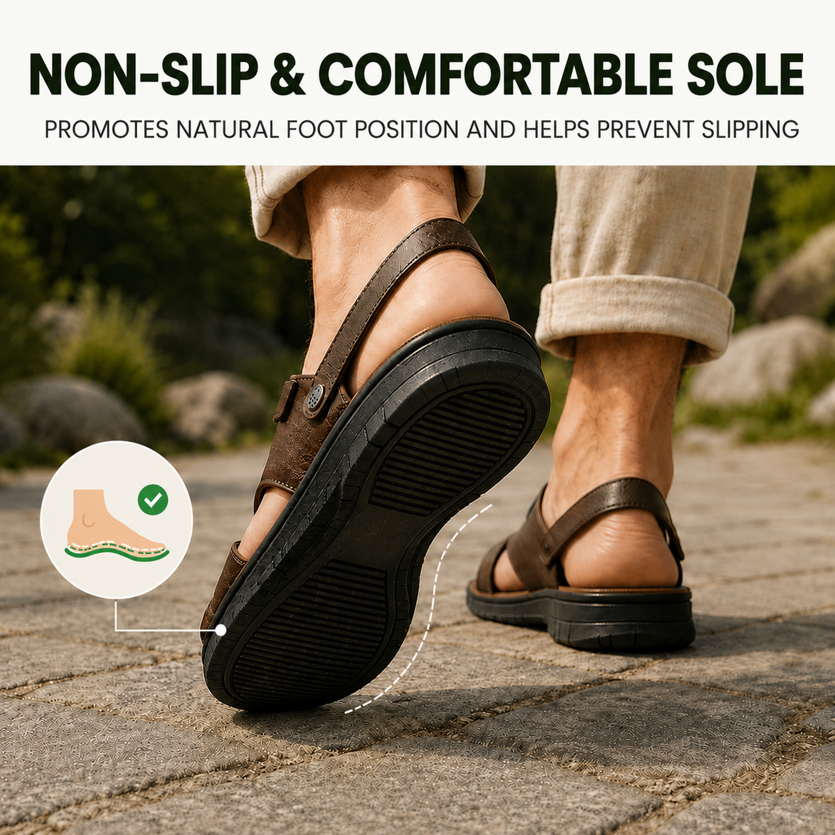 OrthoFeel - Pain-Relieving Comfort Sandals | Non-Slip & Lightweight