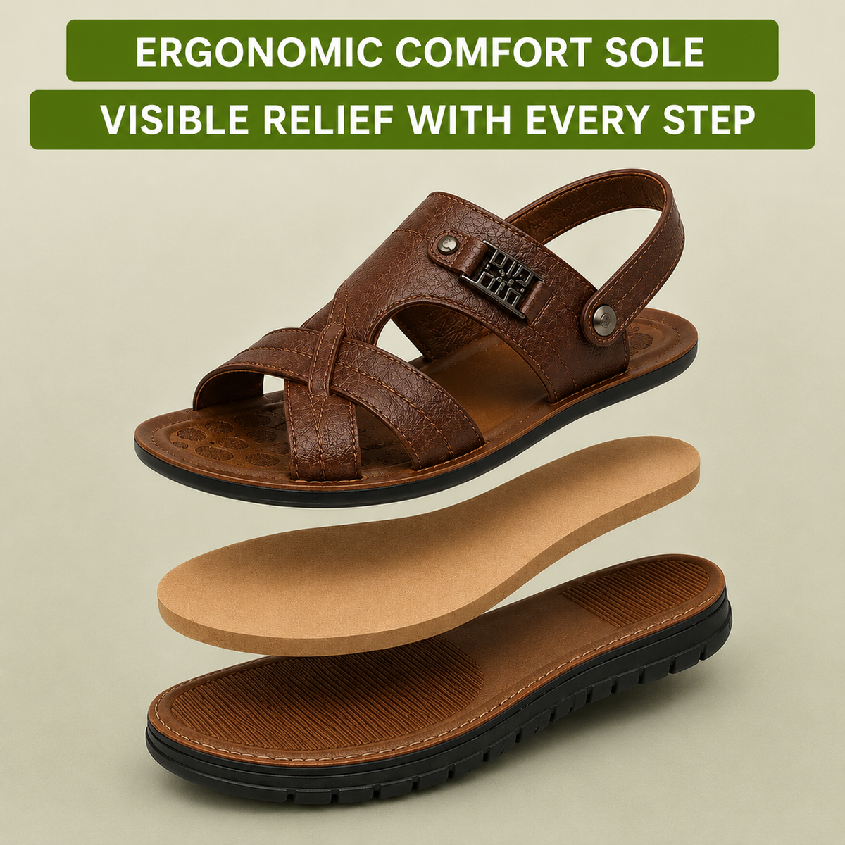 OrthoFeel - Pain-Relieving Comfort Sandals | Non-Slip & Lightweight