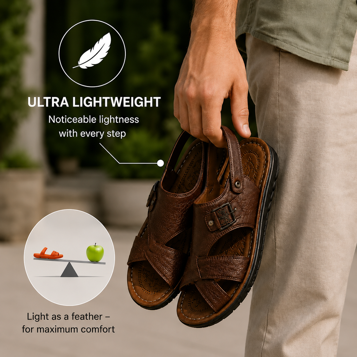 OrthoFeel - Pain-Relieving Comfort Sandals | Non-Slip & Lightweight