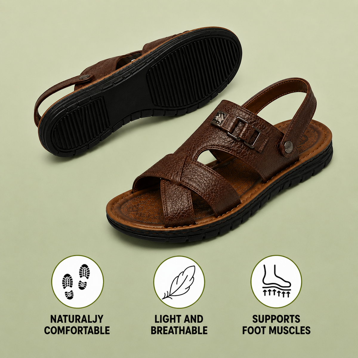 OrthoFeel - Pain-Relieving Comfort Sandals | Non-Slip & Lightweight