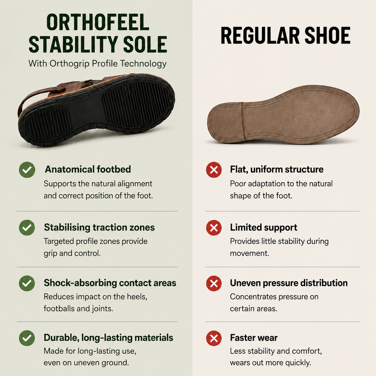 OrthoFeel - Pain-Relieving Comfort Sandals | Non-Slip & Lightweight