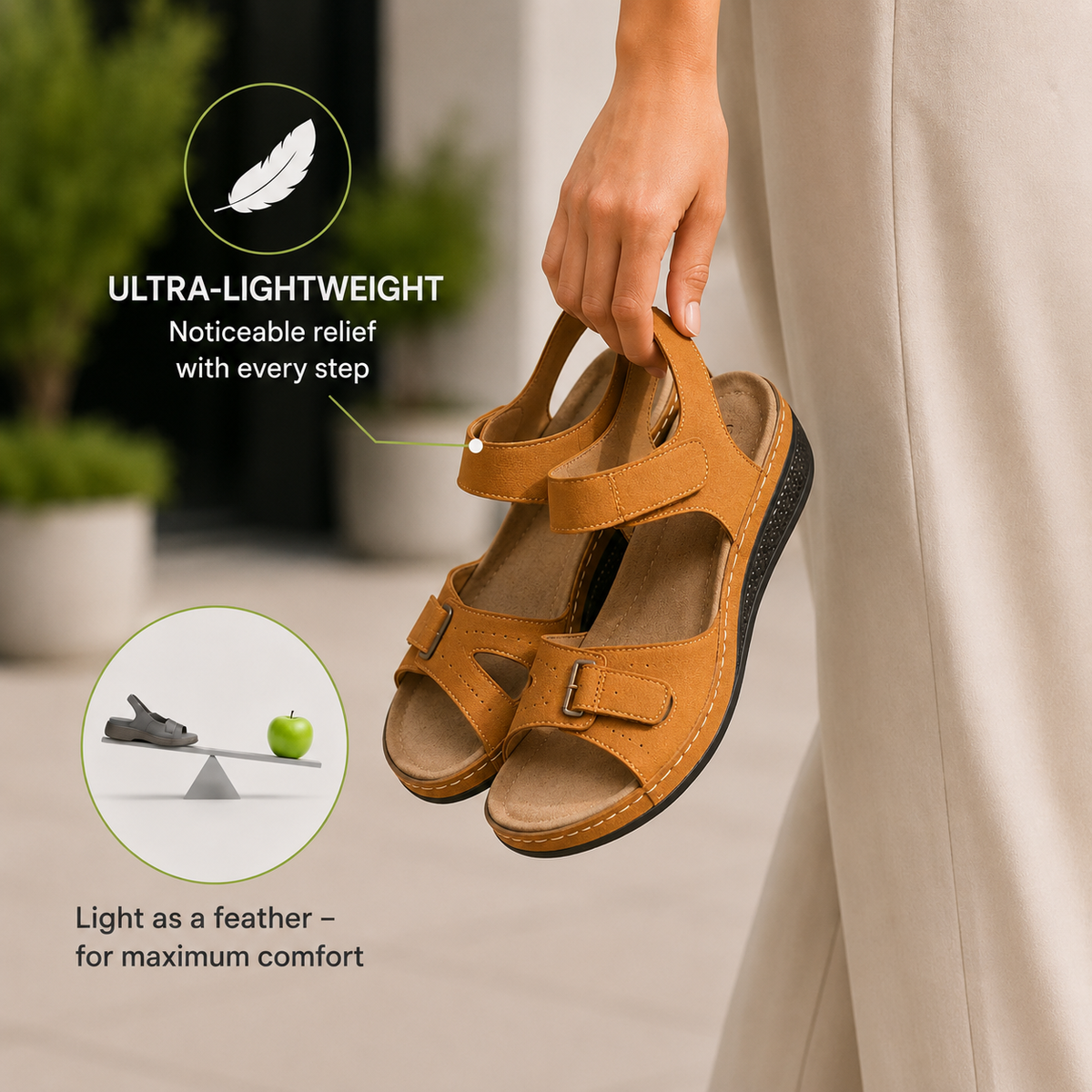 Ortholine — Pain-relieving comfort sandals | Non-slip & lightweight