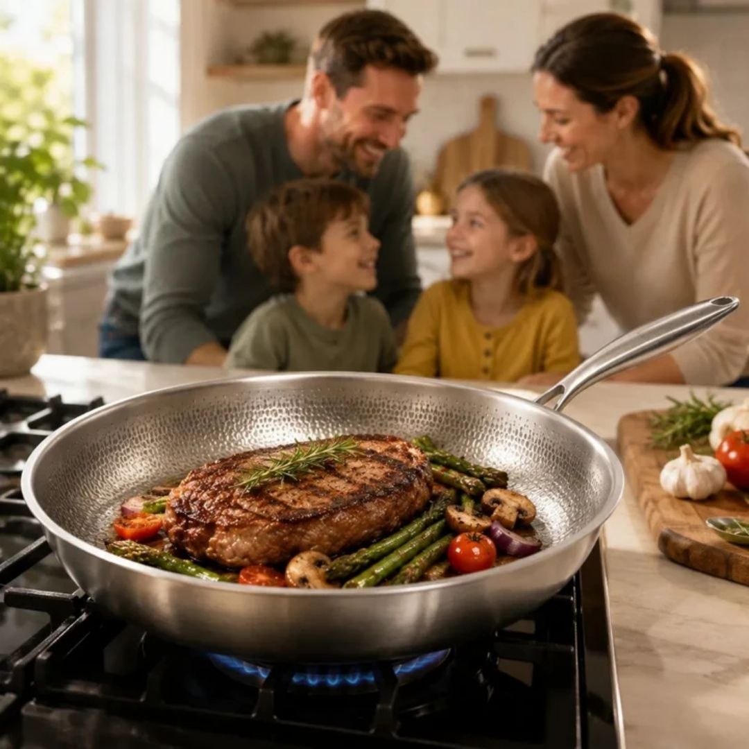 TitanPure Pro - Pure Titanium Pan PFAS-Free & Coating-Free | 30 cm