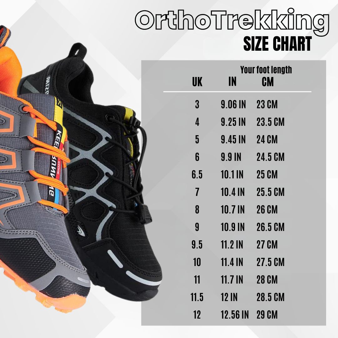 OrthoTrekking (2026) - ergonomic walking and hiking shoe for pain relief (Unisex)
