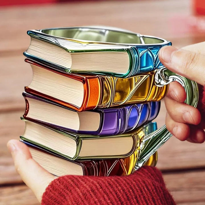 Handmade 3D reading happiness book mug - Original