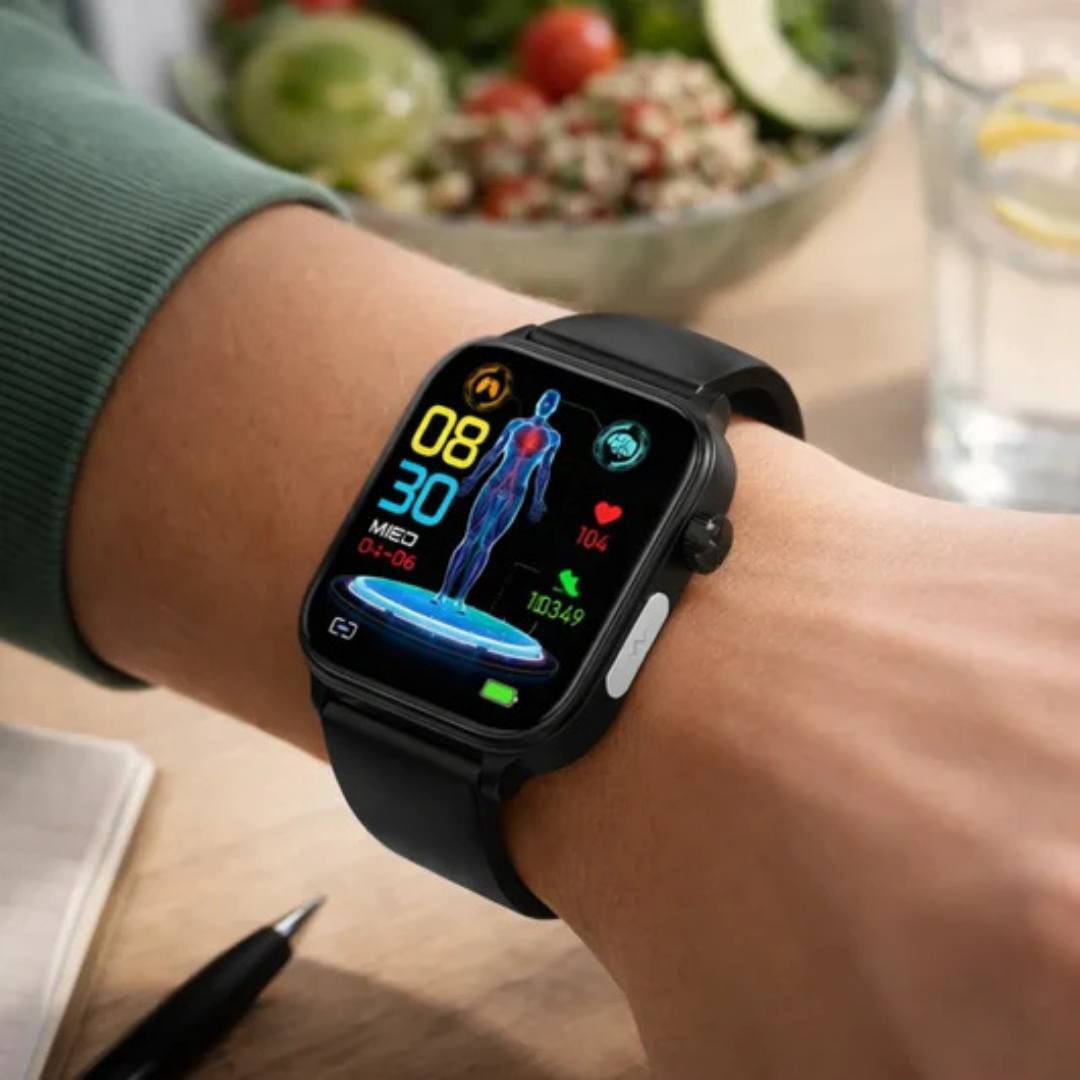 GlucoCare blood sugar health watch – For nutrition, metabolism & blood sugar trends in everyday life