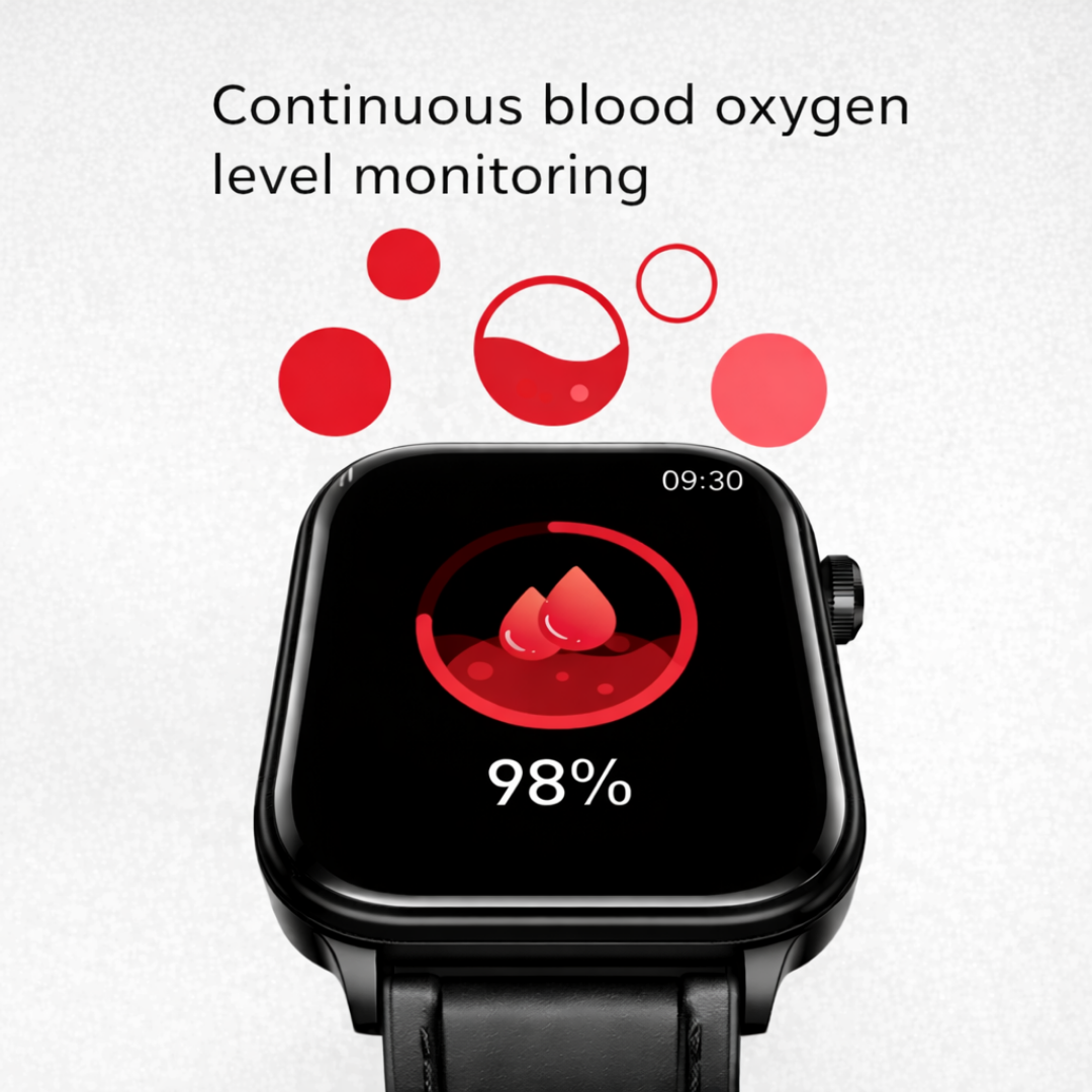 GlucoCare blood sugar health watch – For nutrition, metabolism & blood sugar trends in everyday life