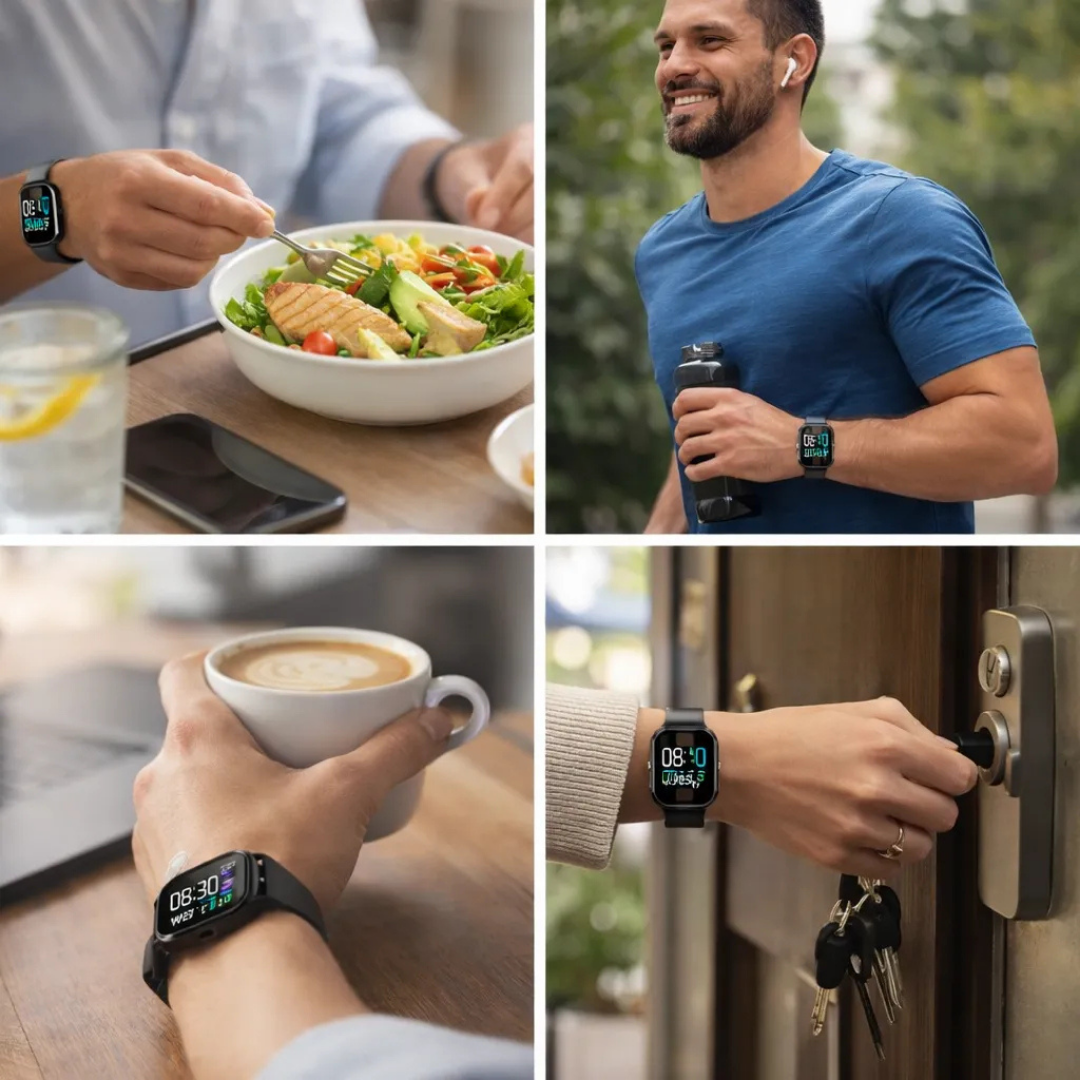 GlucoCare blood sugar health watch – For nutrition, metabolism & blood sugar trends in everyday life