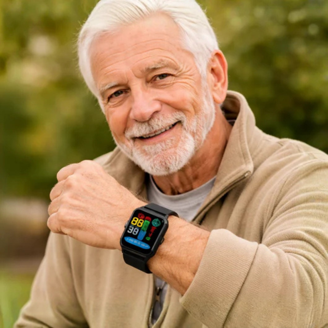 GlucoCare blood sugar health watch – For nutrition, metabolism & blood sugar trends in everyday life
