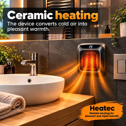 HEATEC – Energy-Efficient Portable Comfort Heater with Powerful Heating Performance & Safety System, No Installation Required | Up to 20 m²