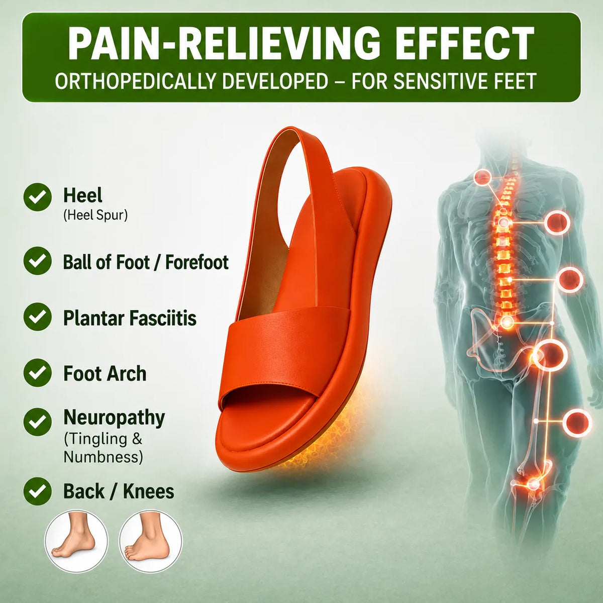 OrthoSandal — Pain-relieving comfort sandals | Non-slip & lightweight