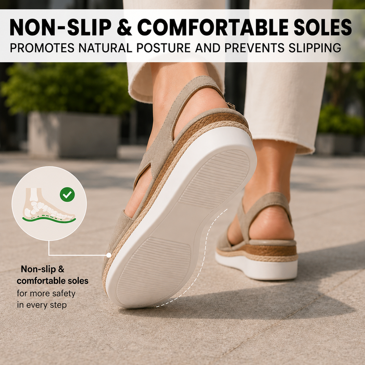 OrthoStella - Pain-relieving comfort sandals | Non-slip & lightweight
